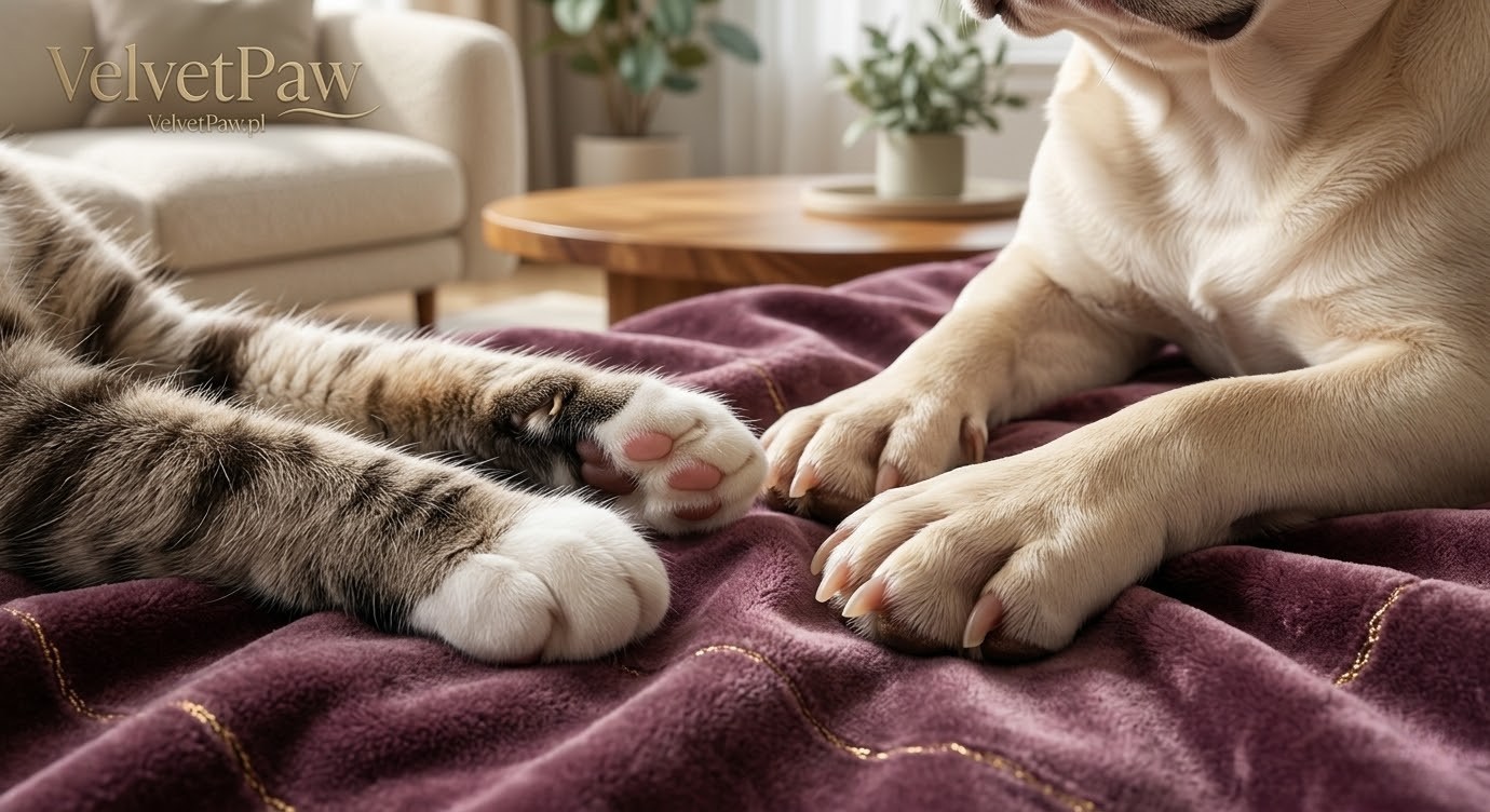Aksamitne łapki i koc VelvetPaw